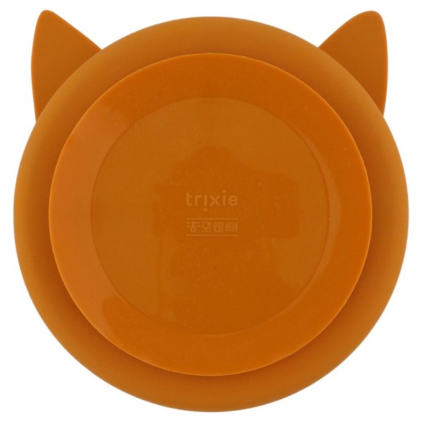 Assiette avec ventouse en silicone et compartiments - Renard – Image 2