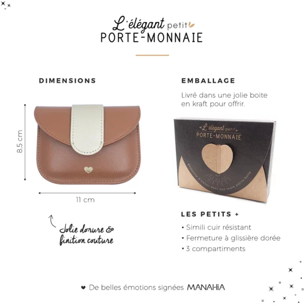 Porte-monnaie 🤍 - coloris camel – Image 7