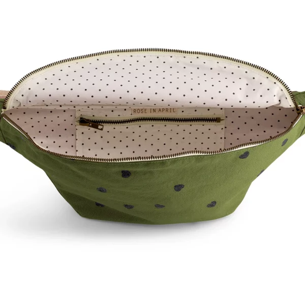 Sac banane coeur kaki – Image 3