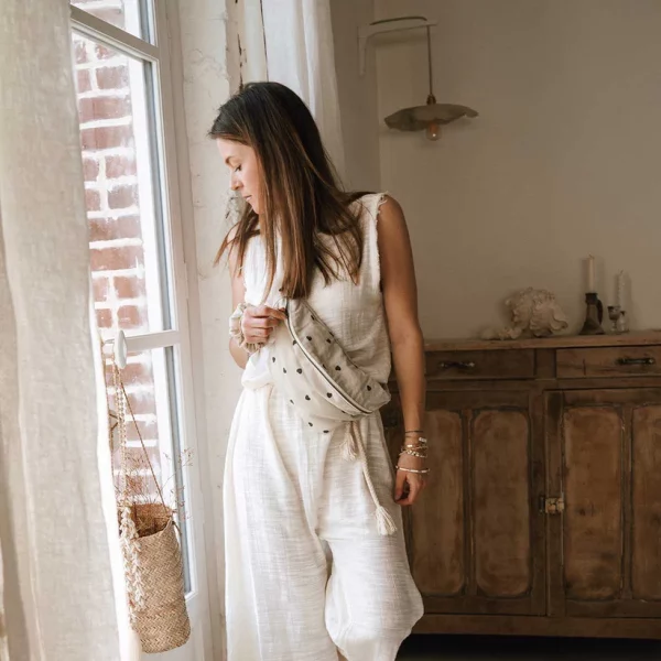 Sac banane coeur sable – Image 3