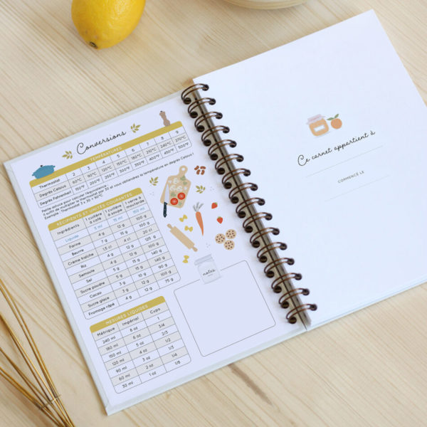 Cahier de recettes de cuisine à remplir – Image 4