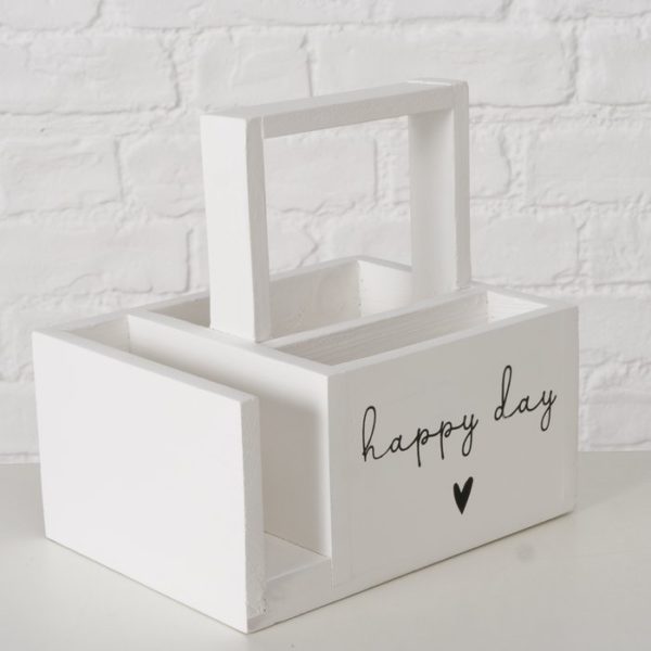 Porte-ustensiles en bois ''Happy''