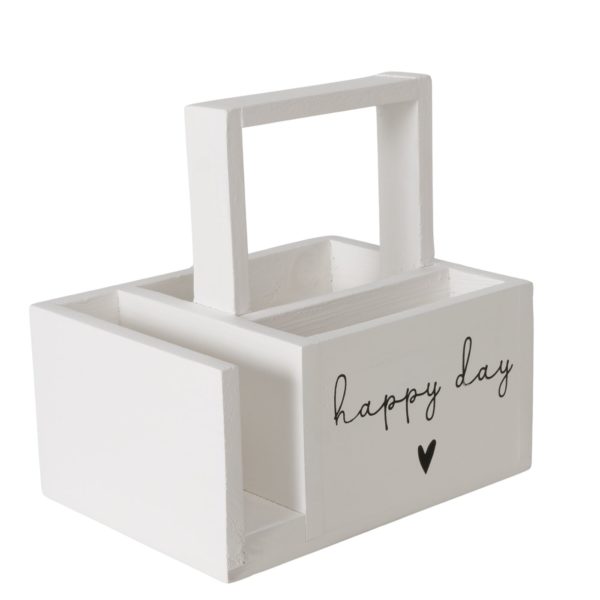 Porte-ustensiles en bois ''Happy'' – Image 3