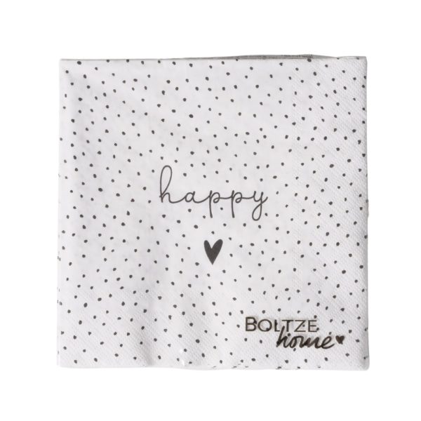 Serviettes ''Happy'' &  Be happy think happy'' – Image 2