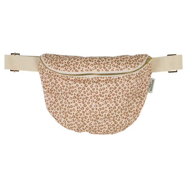 Sac banane adulte gaze léopard avec petit coeur doré