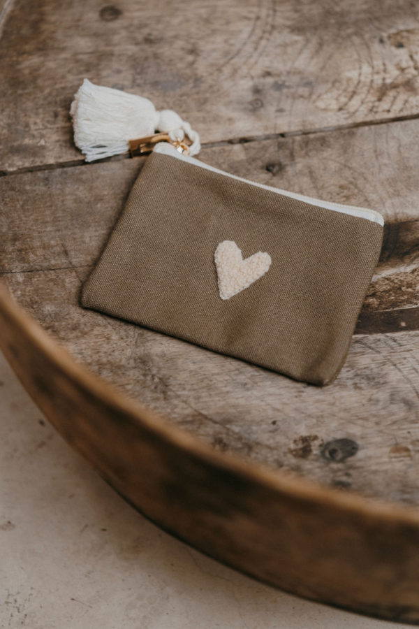 Porte-monnaie Love - taupe