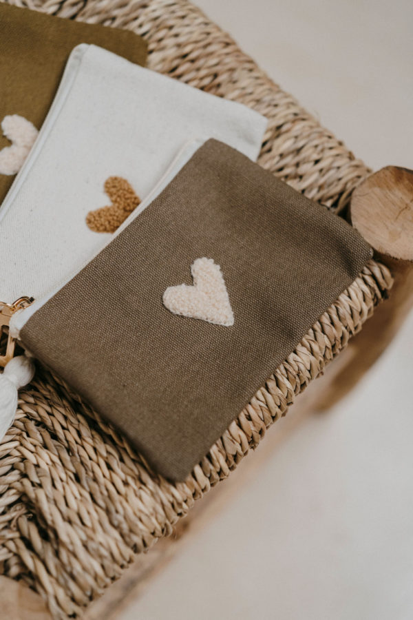 Porte-monnaie Love - taupe