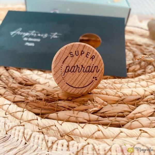 Bouchon réutilisable Demande parrain - coffret cadeau – Image 2