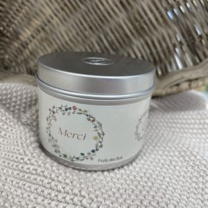 Bougie à la cire de soja - Merci Fruits des bois - Collection Voyage
