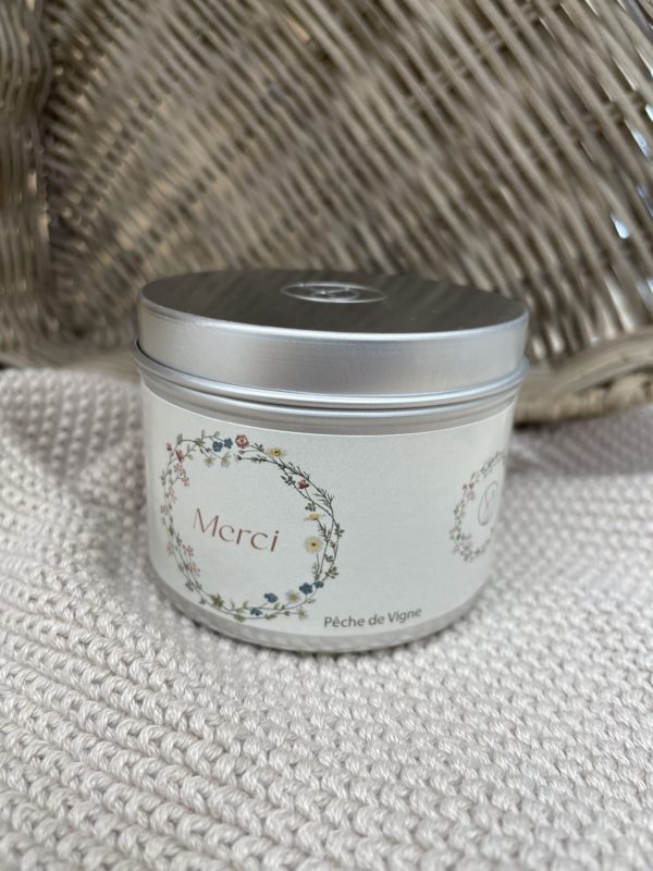 Bougie à la cire de soja - Merci Pêche de vigne - Collection Voyage – Image 2