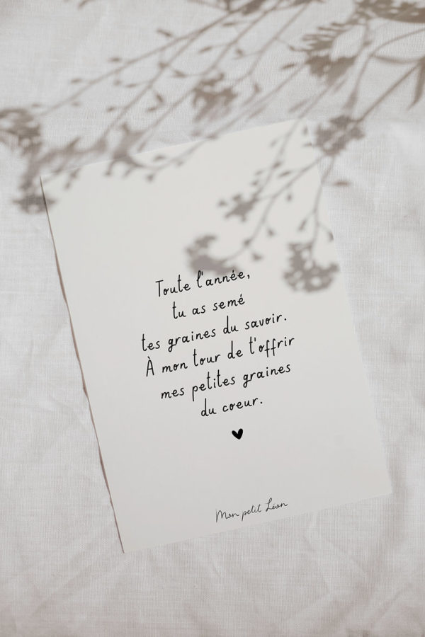 Crayon à planter + carte A6 Les graines du coeur... – Image 3