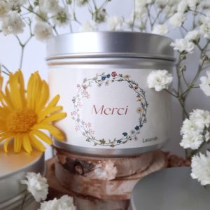 Bougie Merci - Pêche de vigne