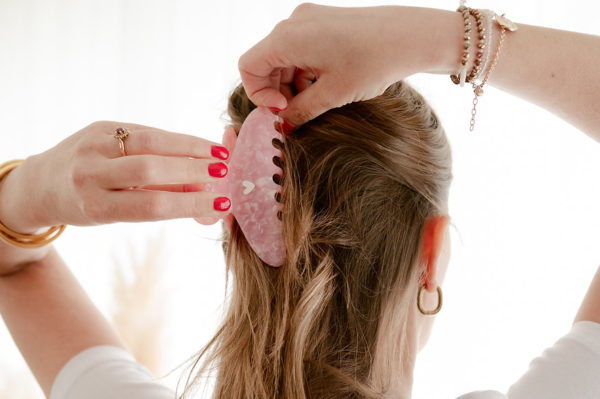 Pince à cheveux coeur rose - Mon Petit Léon – Image 2