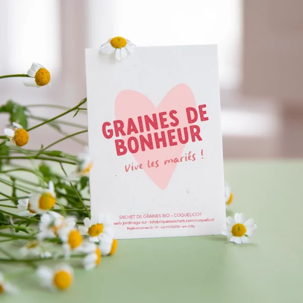 Sachet de graines de coquelicots - Graines de bonheur – Image 2