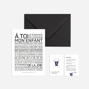 Carte postale- A toi mon enfant