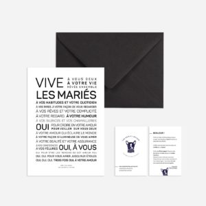 Carte - Vive les mariés