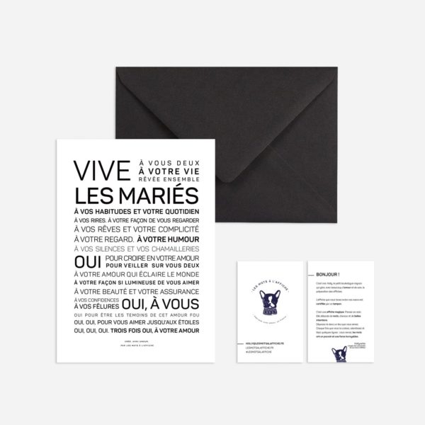 Carte - Vive les mariés