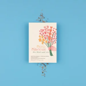 Sachet de graines de fleurs des champs - Merci Maîtresse
