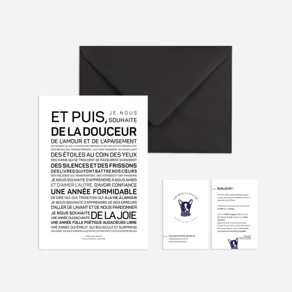 Carte Et puis de la douceur