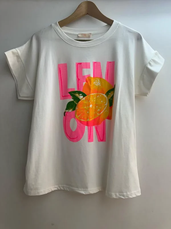 T-shirt imprimé citrons LEMON
