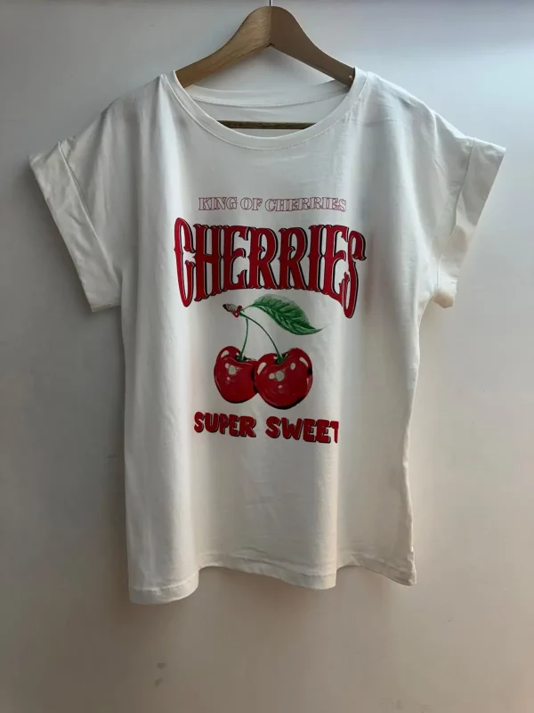 T-shirt imprimé cerises CHERRIES