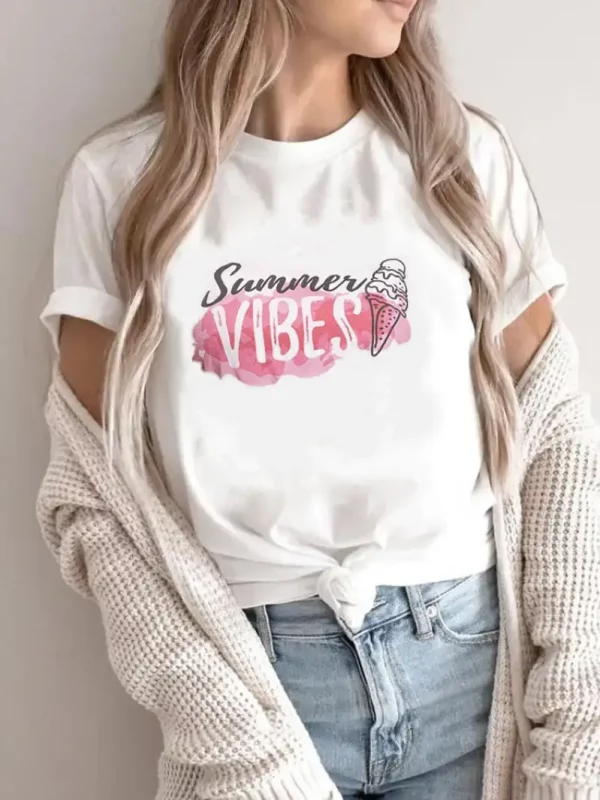 T-shirt imprimé SUMMER VIBES