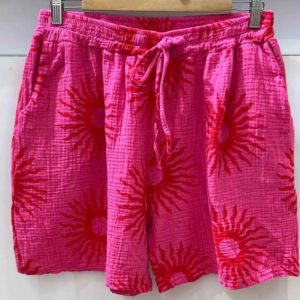Short en gaze de coton soleil fuchsia