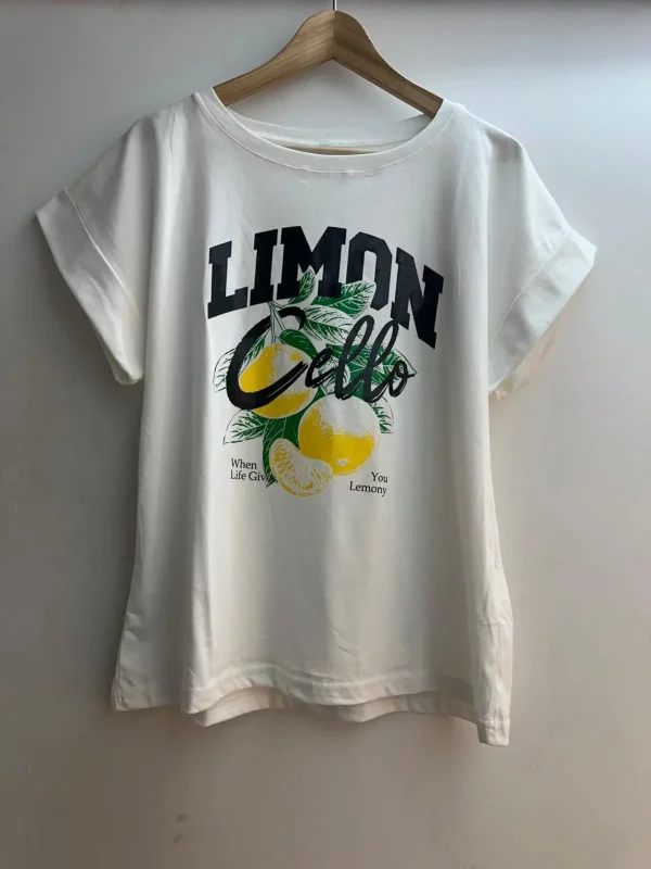T-shirt imprimé avec citrons LIMONCELLO
