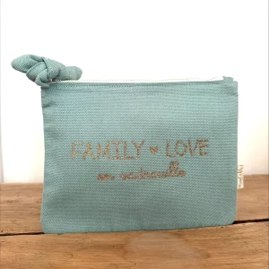 Pochette céladon - Family Love en vadrouille