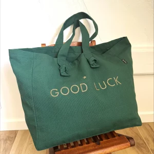 Sac cabas vert anglais - Good Luck