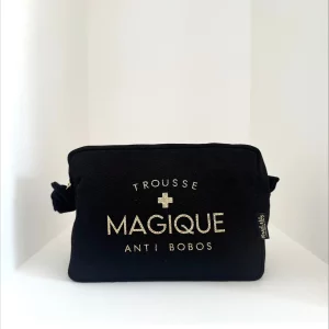 Trousse de toilette noire - Trousse magique anti bobos