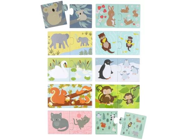 Puzzle la famille des animaux 20 pièces – Image 4
