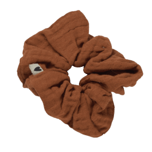Chouchou en gaze de coton caramel