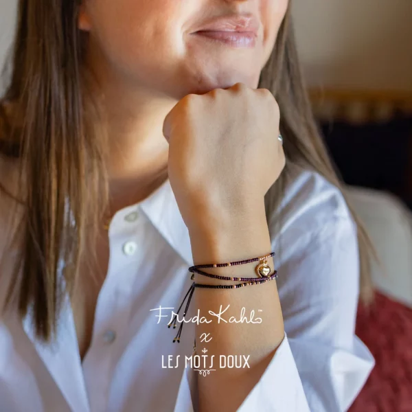 Bracelet Frida Kahlo double tour - Coeur – Image 5