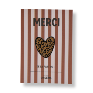 Pins Merci contour noir