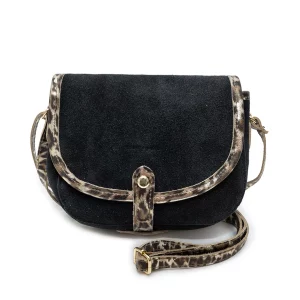 Sac cuir noir Meissa Suède
