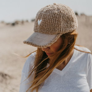 Casquette adulte love - beige