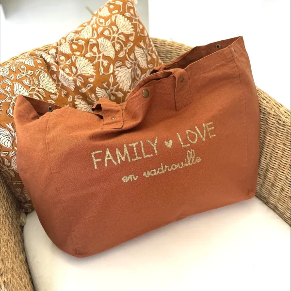 Sac cabas Family Love en vadrouille - Caramel – Image 2