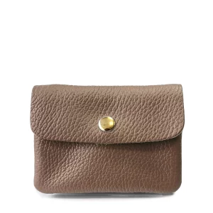 Porte-monnaie Luce - cuir de vachette taupe