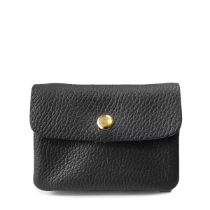 Porte-monnaie Luce - cuir de vachette noir