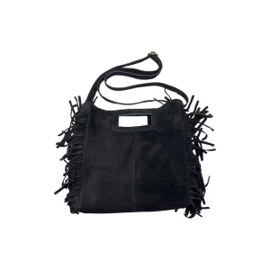 Sac à main en cuir de daim Marion noir