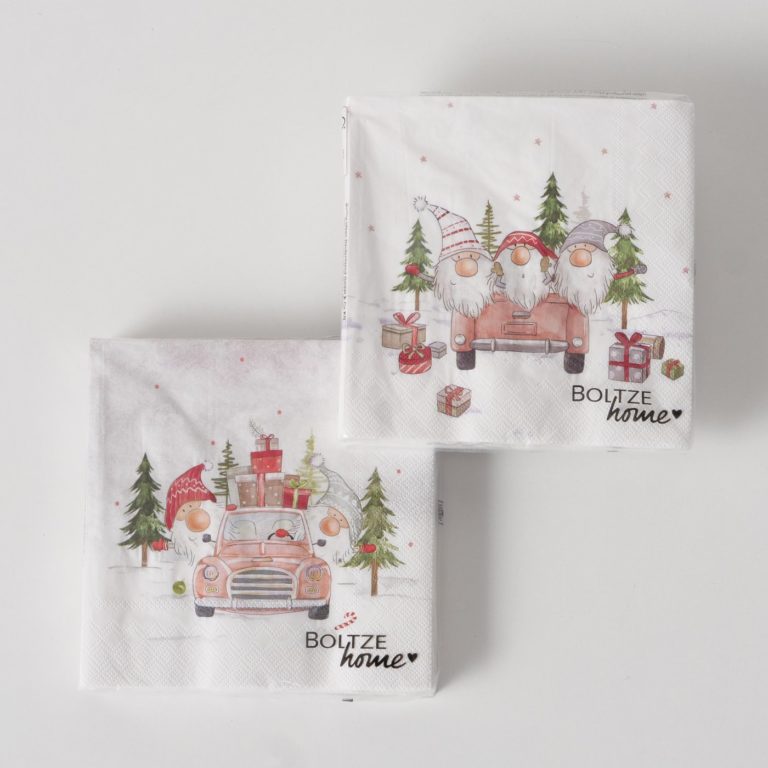 Serviettes de Noël Lutins