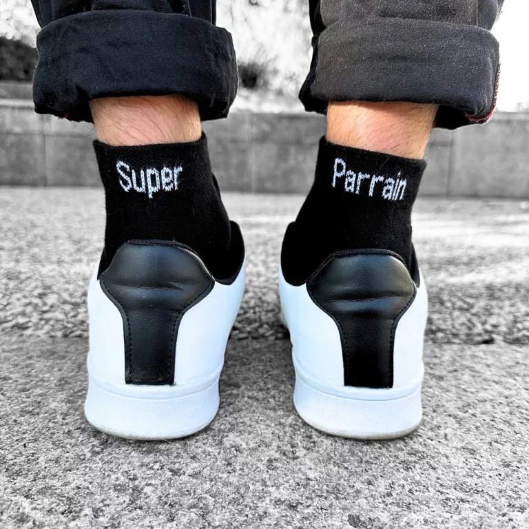 Chaussettes/socquettes noir Super Parrain