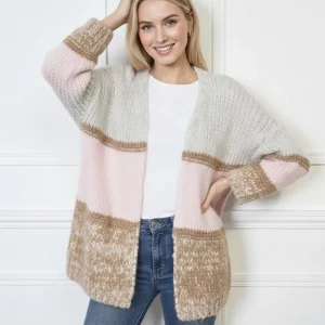 Jaquette en tricot multi couleurs