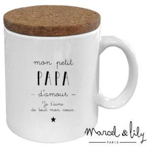 Mug tasse Mon petit papa d'amour je t'aime de tout mon coeur
