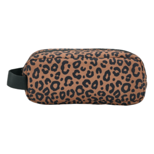 Trousse simple léopard foncé