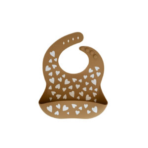 Bavoir en silicone Fall in love - camel