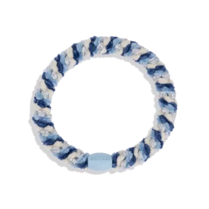 Elastique Kknekki Bleu mix silver glitter velours 5677