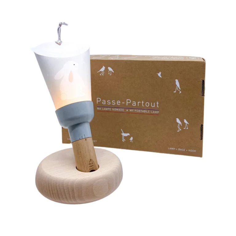 Lampe Nomade Lapin Etoiles Zü - bleu acier
