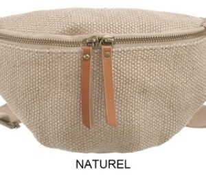Sac banane en jute naturel